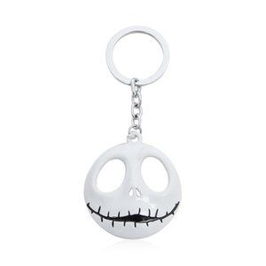 NBC Nightmare Before Christmas Jack Skellington Head Metal Keychain